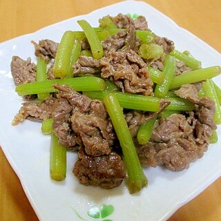 牛肉とふきのオイスター炒め